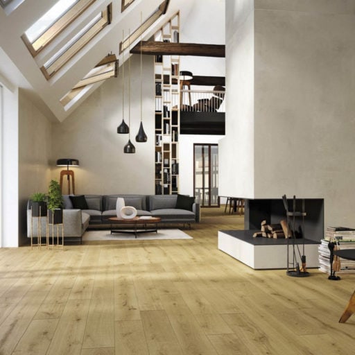 Holz-Optik Wohnbereich Almond